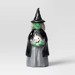 Small Ceramic Witch Figural with Jack O'Lantern - Hyde‎ and EEK! Boutique (NEW)